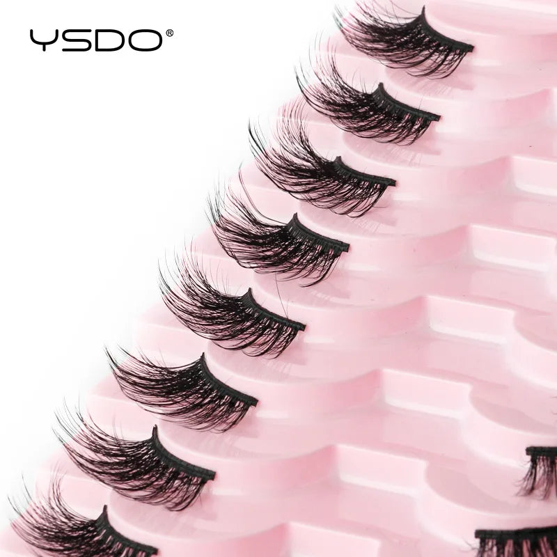 New Fox Half Eyelashes 3/10 Pairs 3D Mink Lashes Natural Eyelash Extension Cat Eye Eyelashes Makeup Tools faux Cils maquiagem - Blinksy